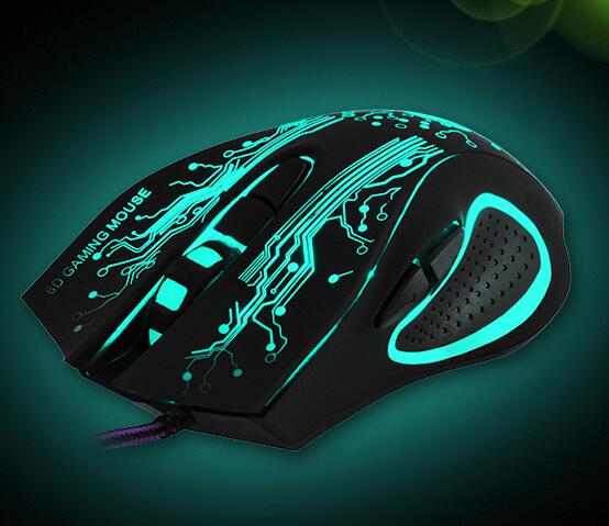 6D 2400DPI Game Optical USB Wired Mouse